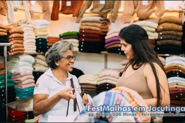 FestMalhas em Jacutinga : feira no polo têxtil mineiro das malhas e tricô teve público recorde impulsionado por turismo de negócios FestMalhas em Jacutinga - Feira de Tricô - Sortimento Feiras Comerciais