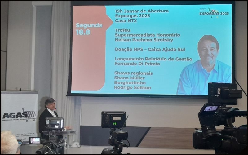 Feira ExpoAgas 2025 : Nelson Pacheco Sirotsky é o Supermercadista Honorário