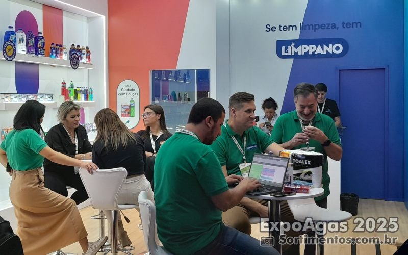 Limppano na ExpoAgas 2025 - feira supermercadista - Sortimento Feiras Comerciais
