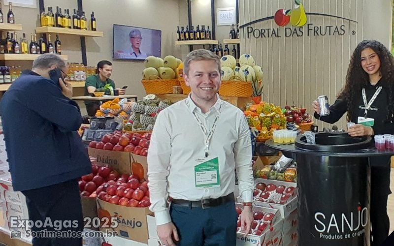 Sanjo Produtos de Origem na Expoagas : cooperativa de São Joaquim apresenta linha de produtos saudáveis