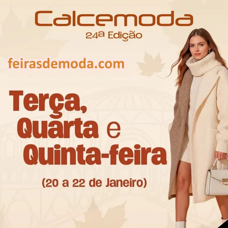 Boletins da Calcemoda 2026 - feira de calçados e de moda no site Feiras Comerciais por Claudio Alves