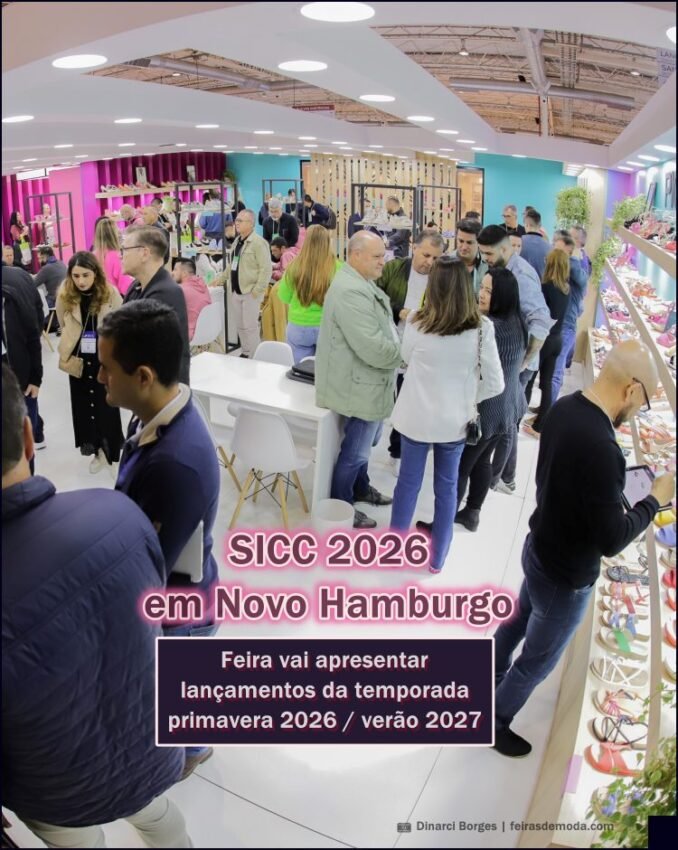 SICC 2026 em Novo Hamburgo : feira de calçados e acessórios vai apresentar lançamentos da temporada primavera 2026 / verão 2027