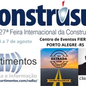 Boletins Cláudio Alves na Construsul 2026 na Sortimento Comunicação
